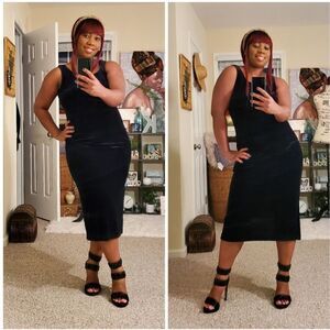 Vintage Robbie Bee Velvet Black Dress